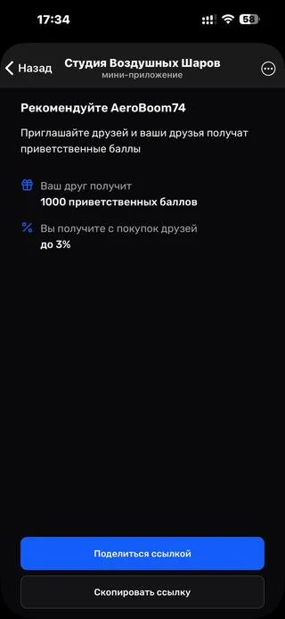 AeroBoom74 — реферальная программа